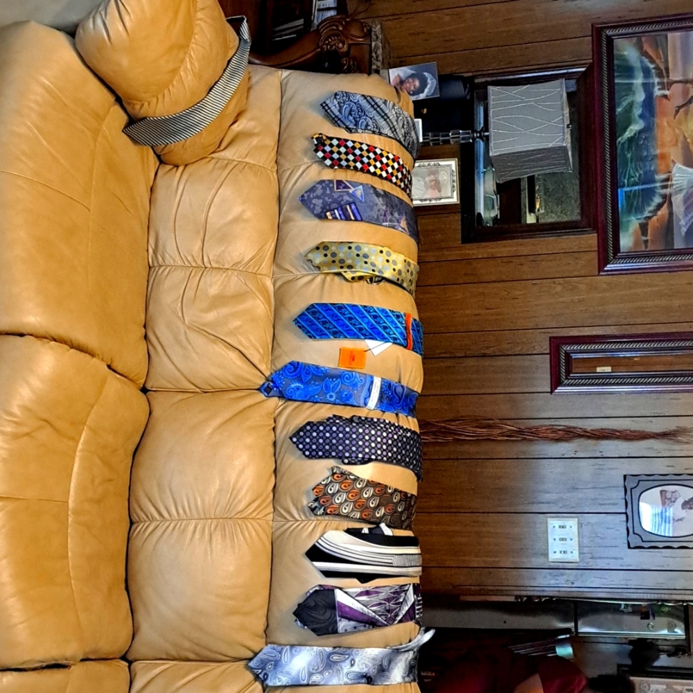 Ties and pocket square